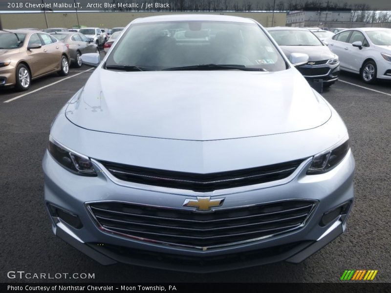 Arctic Blue Metallic / Jet Black 2018 Chevrolet Malibu LT