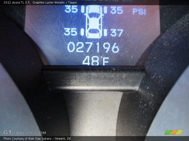 Graphite Luster Metallic / Taupe 2012 Acura TL 3.5