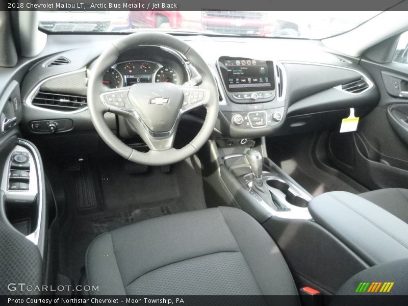 Arctic Blue Metallic / Jet Black 2018 Chevrolet Malibu LT