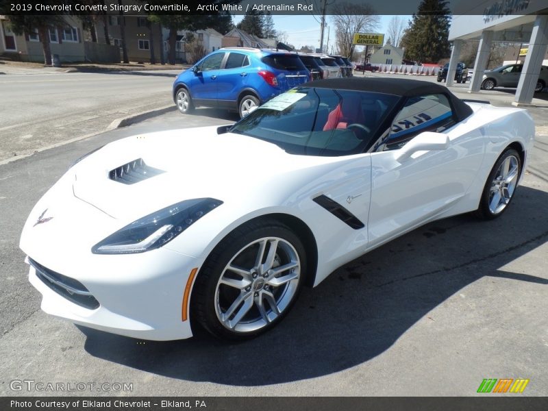 Front 3/4 View of 2019 Corvette Stingray Convertible