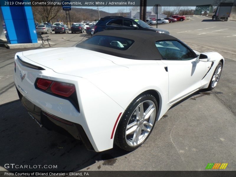 Arctic White / Adrenaline Red 2019 Chevrolet Corvette Stingray Convertible