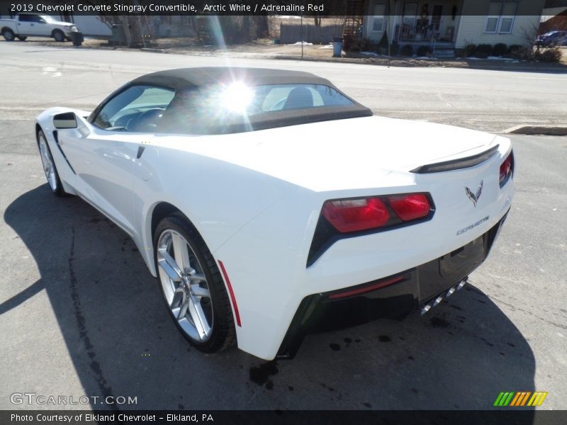 Arctic White / Adrenaline Red 2019 Chevrolet Corvette Stingray Convertible