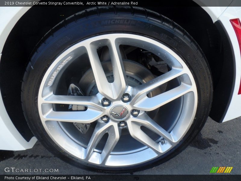 Arctic White / Adrenaline Red 2019 Chevrolet Corvette Stingray Convertible