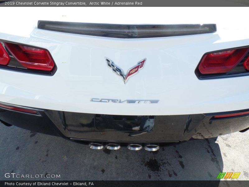 Arctic White / Adrenaline Red 2019 Chevrolet Corvette Stingray Convertible