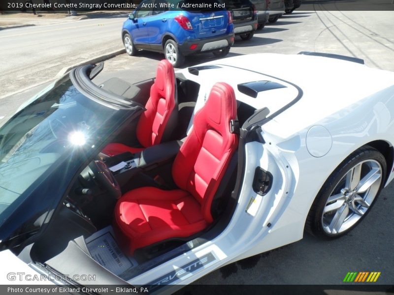 Arctic White / Adrenaline Red 2019 Chevrolet Corvette Stingray Convertible