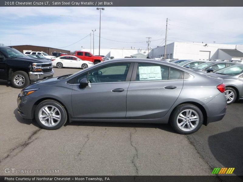 Satin Steel Gray Metallic / Jet Black 2018 Chevrolet Cruze LT