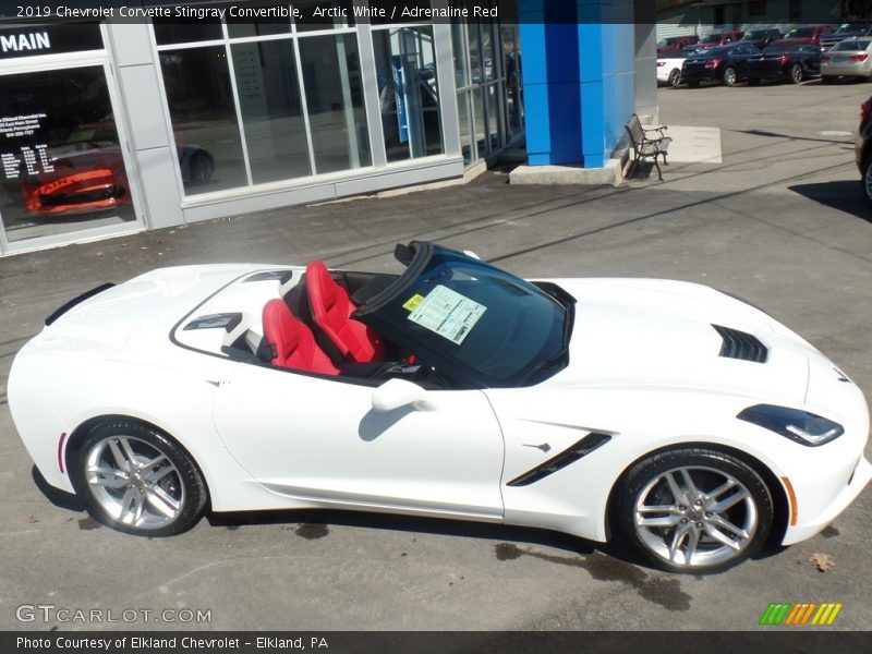 Arctic White / Adrenaline Red 2019 Chevrolet Corvette Stingray Convertible