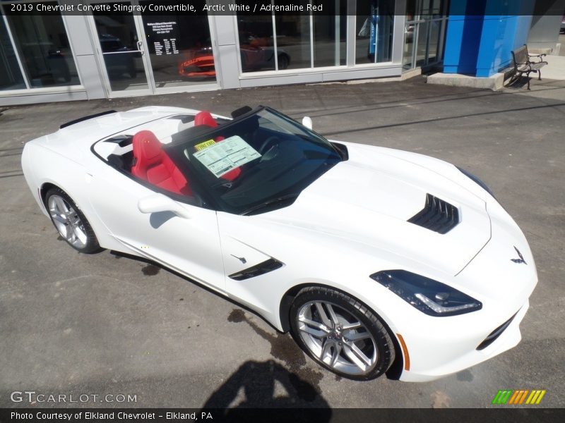 Arctic White / Adrenaline Red 2019 Chevrolet Corvette Stingray Convertible