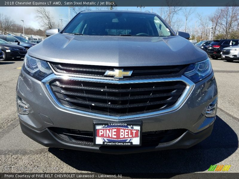 Satin Steel Metallic / Jet Black 2018 Chevrolet Equinox LT AWD