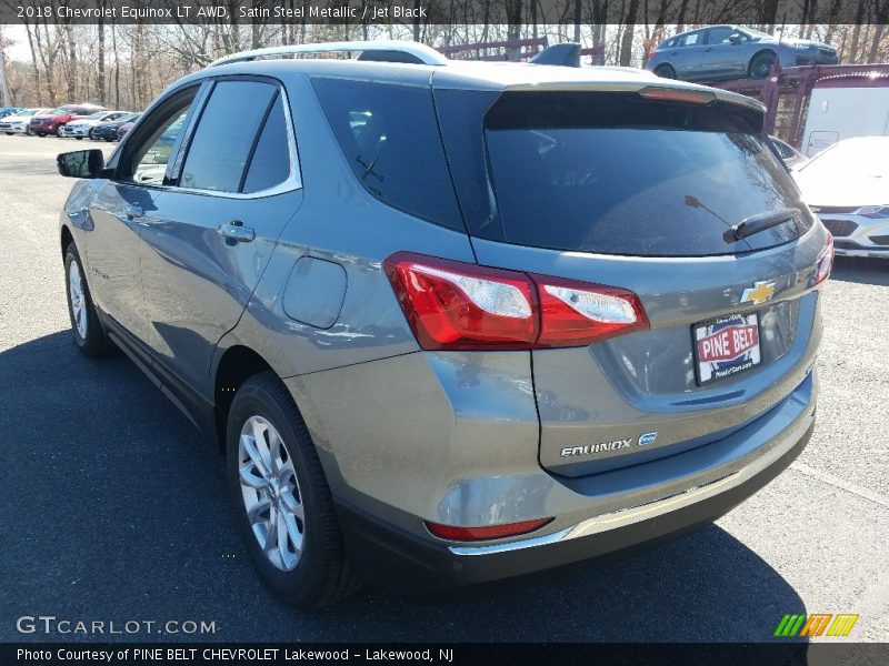 Satin Steel Metallic / Jet Black 2018 Chevrolet Equinox LT AWD