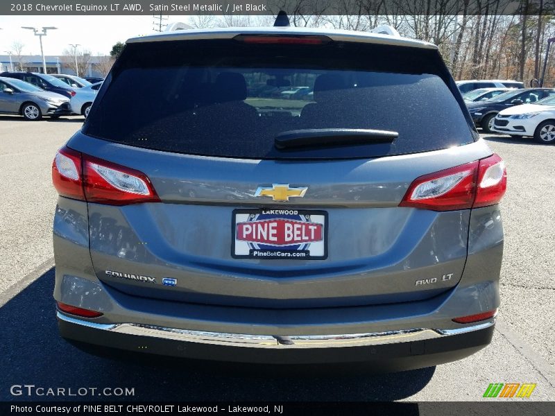 Satin Steel Metallic / Jet Black 2018 Chevrolet Equinox LT AWD