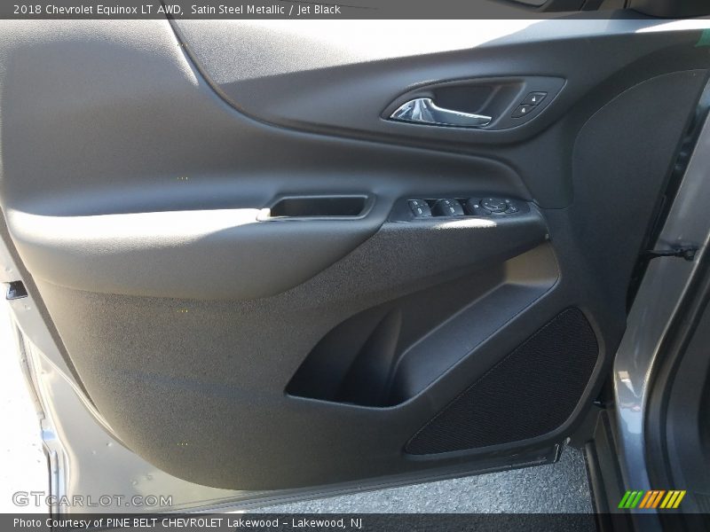 Satin Steel Metallic / Jet Black 2018 Chevrolet Equinox LT AWD