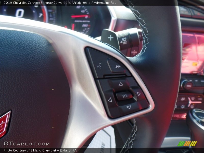 Arctic White / Adrenaline Red 2019 Chevrolet Corvette Stingray Convertible