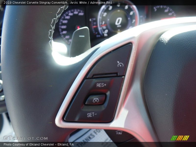 Arctic White / Adrenaline Red 2019 Chevrolet Corvette Stingray Convertible