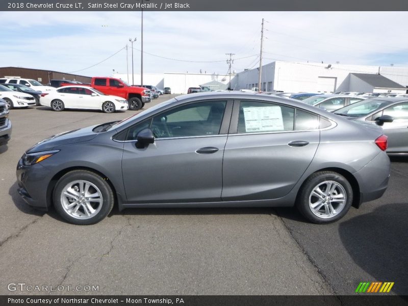 Satin Steel Gray Metallic / Jet Black 2018 Chevrolet Cruze LT