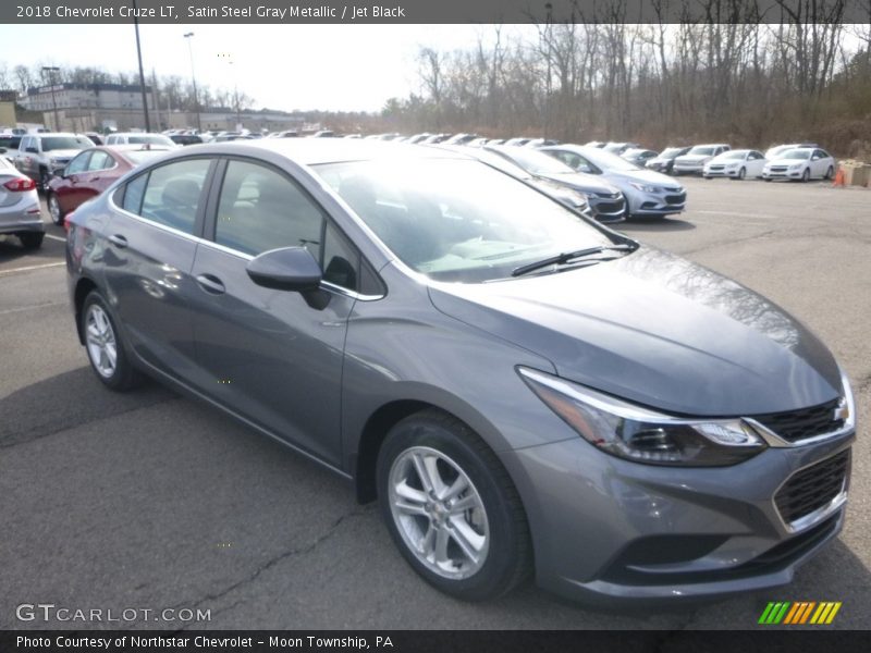 Satin Steel Gray Metallic / Jet Black 2018 Chevrolet Cruze LT