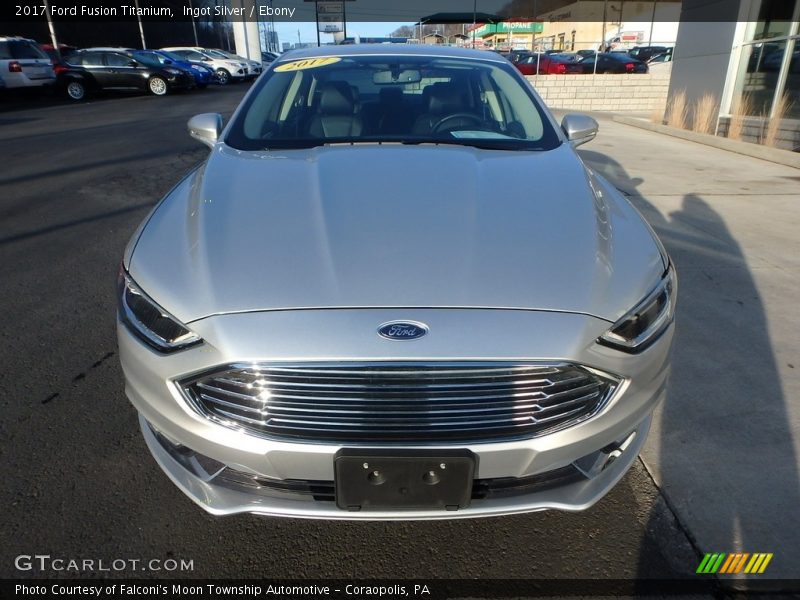 Ingot Silver / Ebony 2017 Ford Fusion Titanium