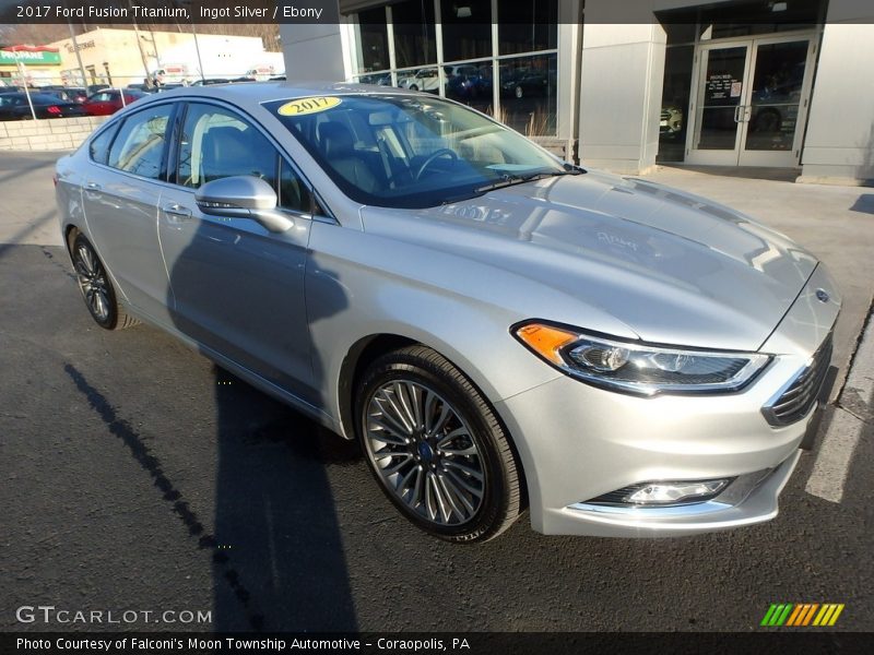 Ingot Silver / Ebony 2017 Ford Fusion Titanium