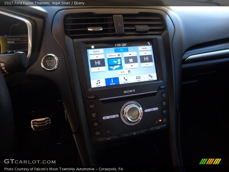 Ingot Silver / Ebony 2017 Ford Fusion Titanium