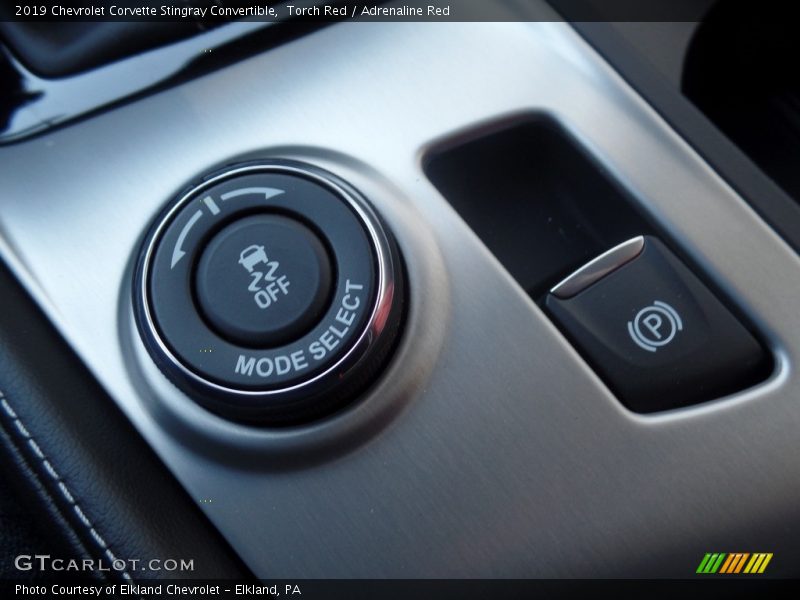 Controls of 2019 Corvette Stingray Convertible