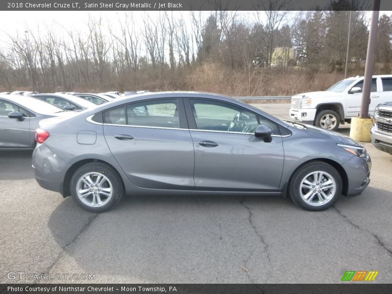 Satin Steel Gray Metallic / Jet Black 2018 Chevrolet Cruze LT