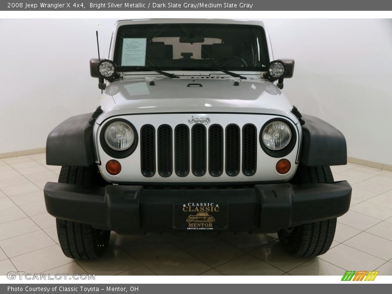 Bright Silver Metallic / Dark Slate Gray/Medium Slate Gray 2008 Jeep Wrangler X 4x4