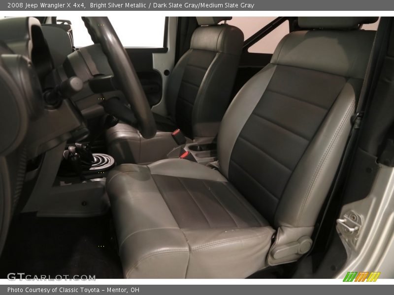 Bright Silver Metallic / Dark Slate Gray/Medium Slate Gray 2008 Jeep Wrangler X 4x4