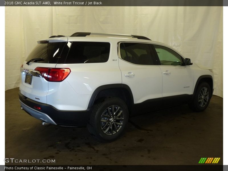 White Frost Tricoat / Jet Black 2018 GMC Acadia SLT AWD