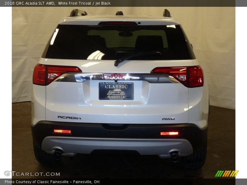 White Frost Tricoat / Jet Black 2018 GMC Acadia SLT AWD
