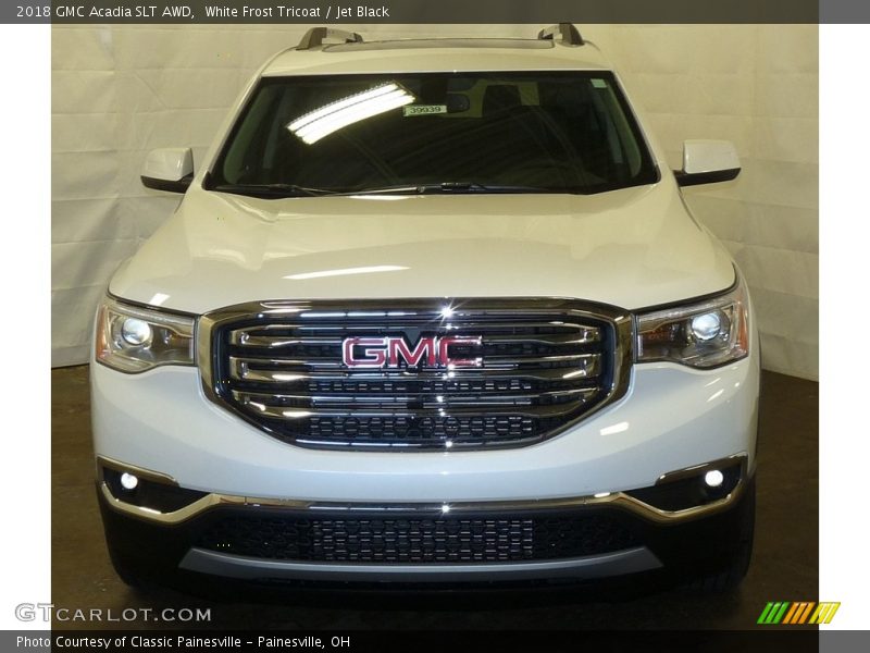 White Frost Tricoat / Jet Black 2018 GMC Acadia SLT AWD