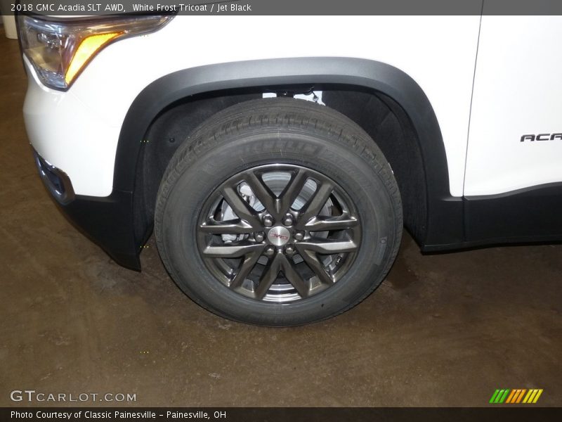 White Frost Tricoat / Jet Black 2018 GMC Acadia SLT AWD