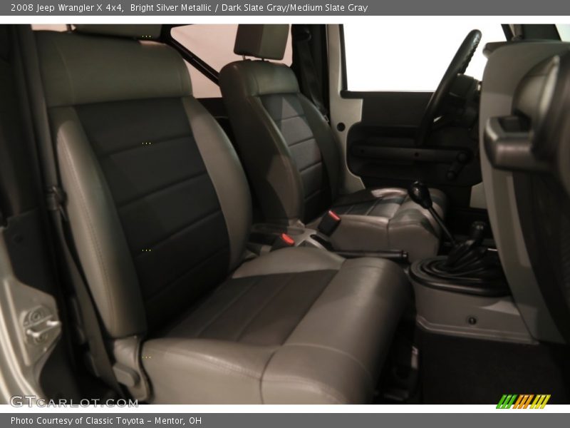 Bright Silver Metallic / Dark Slate Gray/Medium Slate Gray 2008 Jeep Wrangler X 4x4