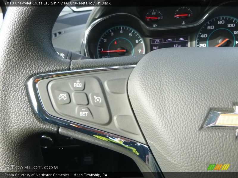 Satin Steel Gray Metallic / Jet Black 2018 Chevrolet Cruze LT