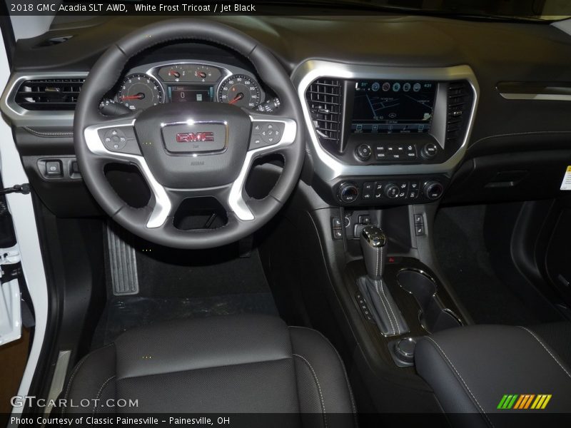 White Frost Tricoat / Jet Black 2018 GMC Acadia SLT AWD