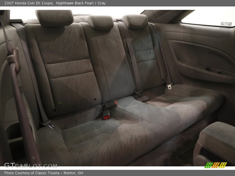 Nighthawk Black Pearl / Gray 2007 Honda Civic EX Coupe