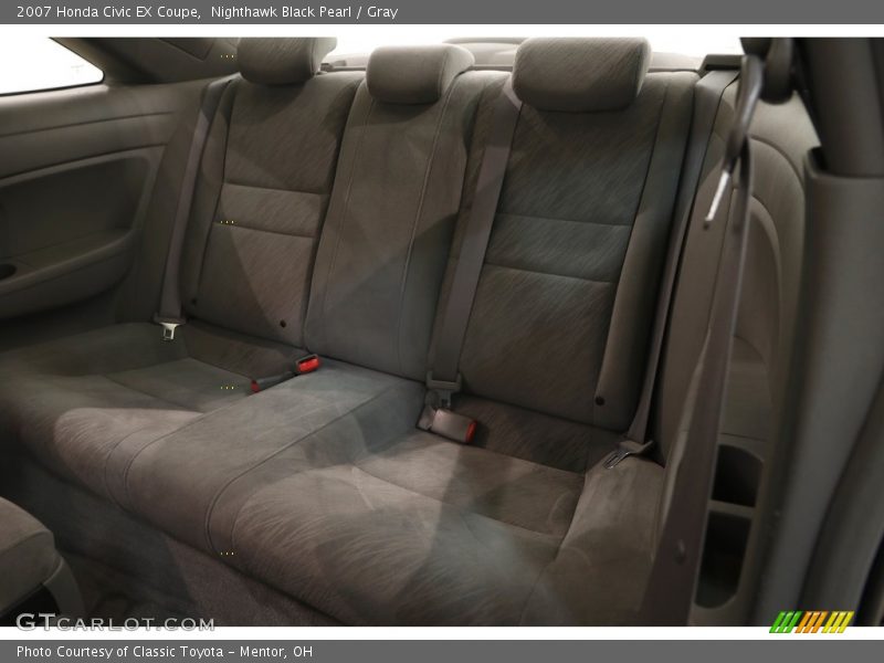 Nighthawk Black Pearl / Gray 2007 Honda Civic EX Coupe