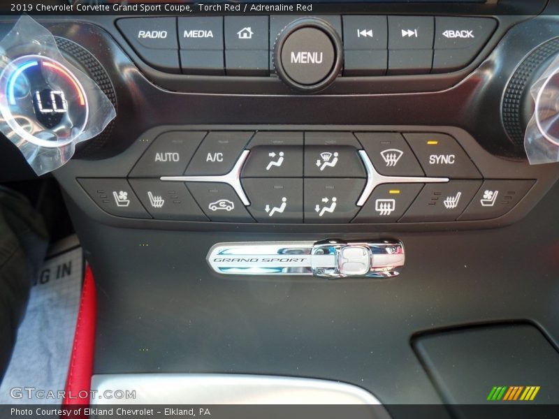 Controls of 2019 Corvette Grand Sport Coupe