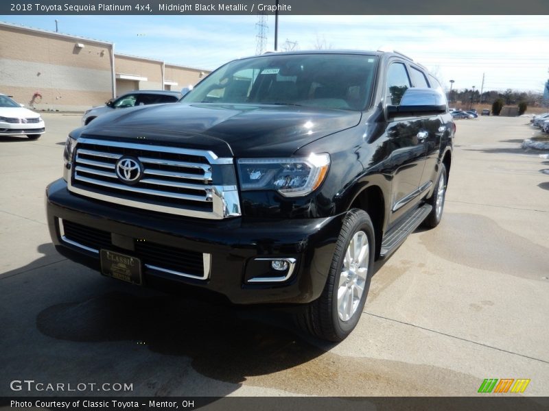 Midnight Black Metallic / Graphite 2018 Toyota Sequoia Platinum 4x4