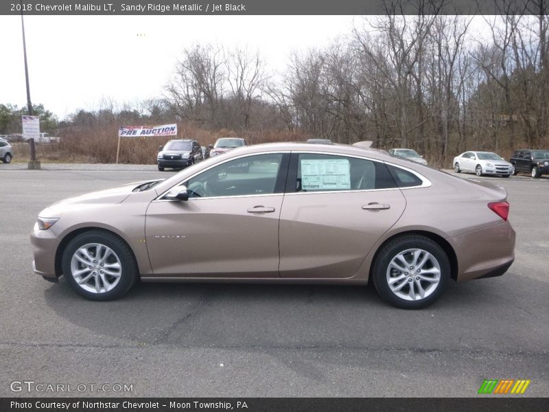 Sandy Ridge Metallic / Jet Black 2018 Chevrolet Malibu LT