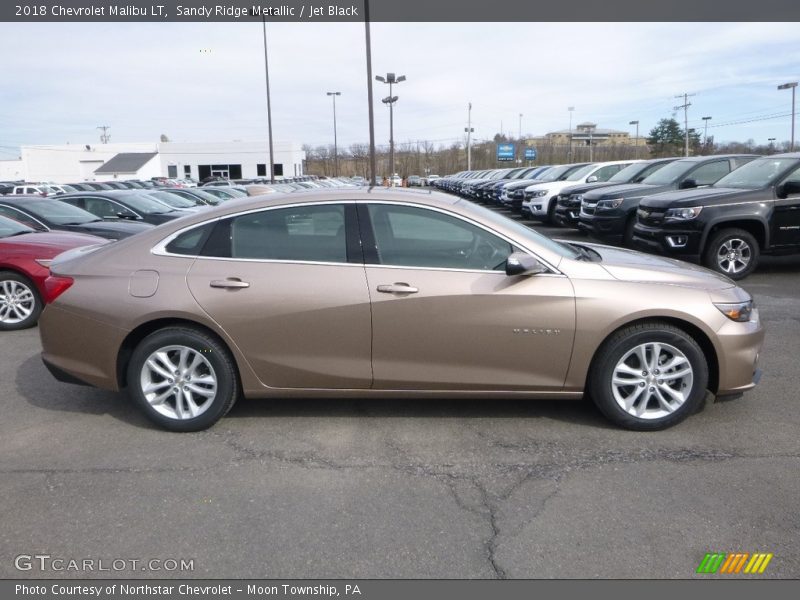 Sandy Ridge Metallic / Jet Black 2018 Chevrolet Malibu LT