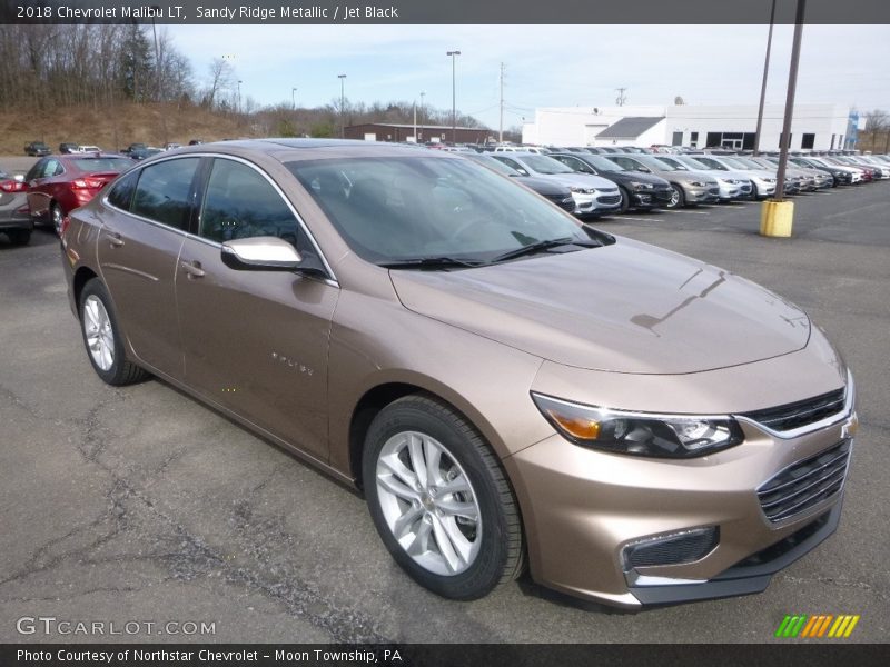 Sandy Ridge Metallic / Jet Black 2018 Chevrolet Malibu LT