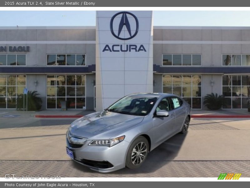 Slate Silver Metallic / Ebony 2015 Acura TLX 2.4