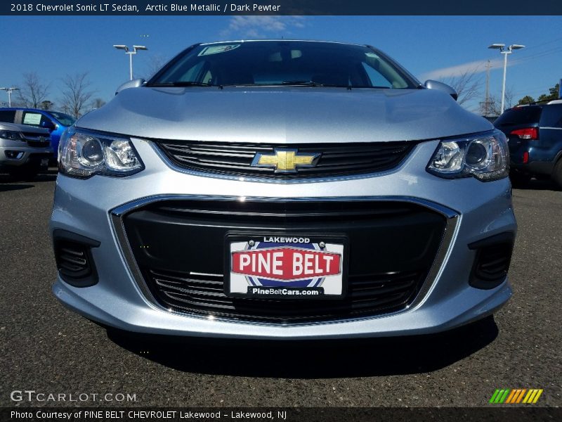 Arctic Blue Metallic / Dark Pewter 2018 Chevrolet Sonic LT Sedan