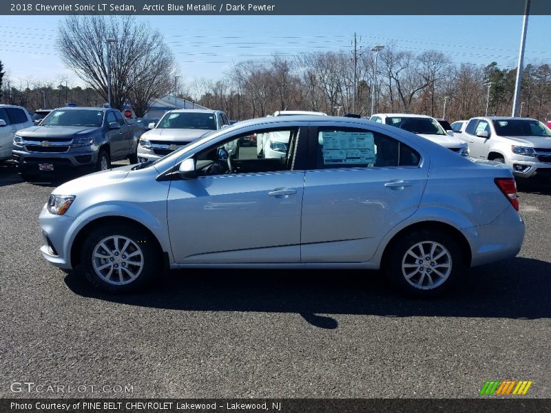 Arctic Blue Metallic / Dark Pewter 2018 Chevrolet Sonic LT Sedan