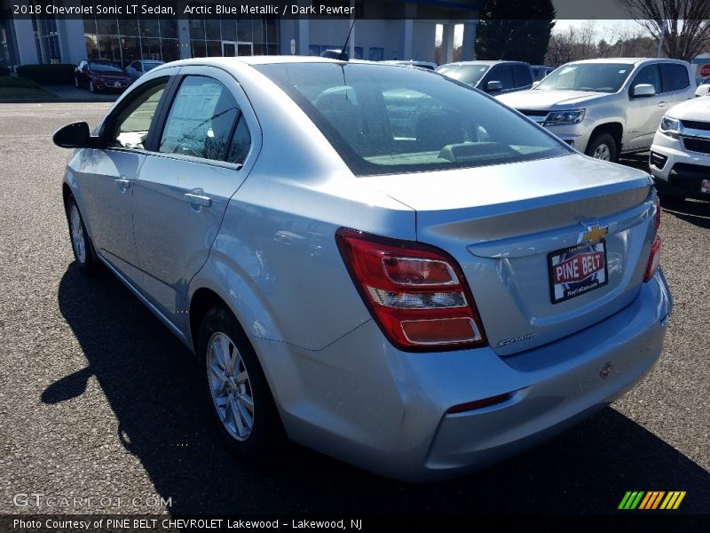 Arctic Blue Metallic / Dark Pewter 2018 Chevrolet Sonic LT Sedan
