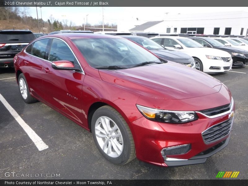 Cajun Red Tintcoat / Jet Black 2018 Chevrolet Malibu LT