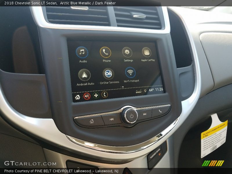 Arctic Blue Metallic / Dark Pewter 2018 Chevrolet Sonic LT Sedan