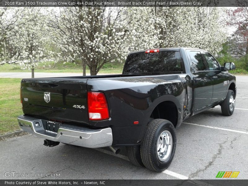 Brilliant Black Crystal Pearl / Black/Diesel Gray 2018 Ram 3500 Tradesman Crew Cab 4x4 Dual Rear Wheel