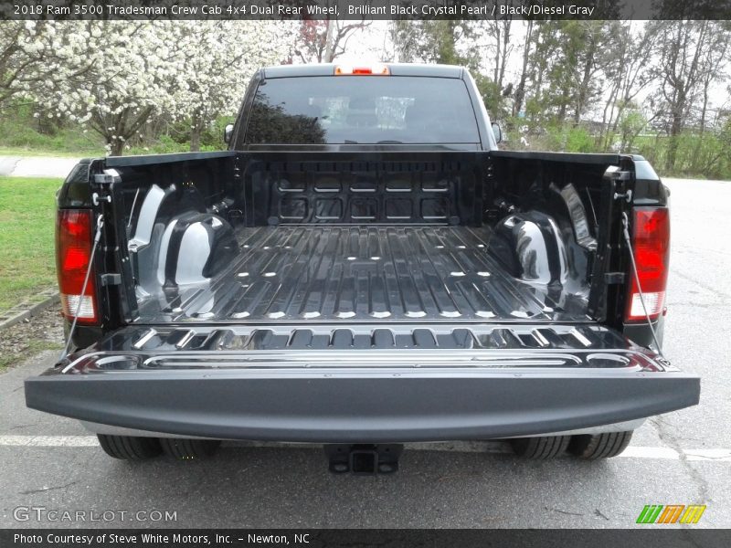 Brilliant Black Crystal Pearl / Black/Diesel Gray 2018 Ram 3500 Tradesman Crew Cab 4x4 Dual Rear Wheel