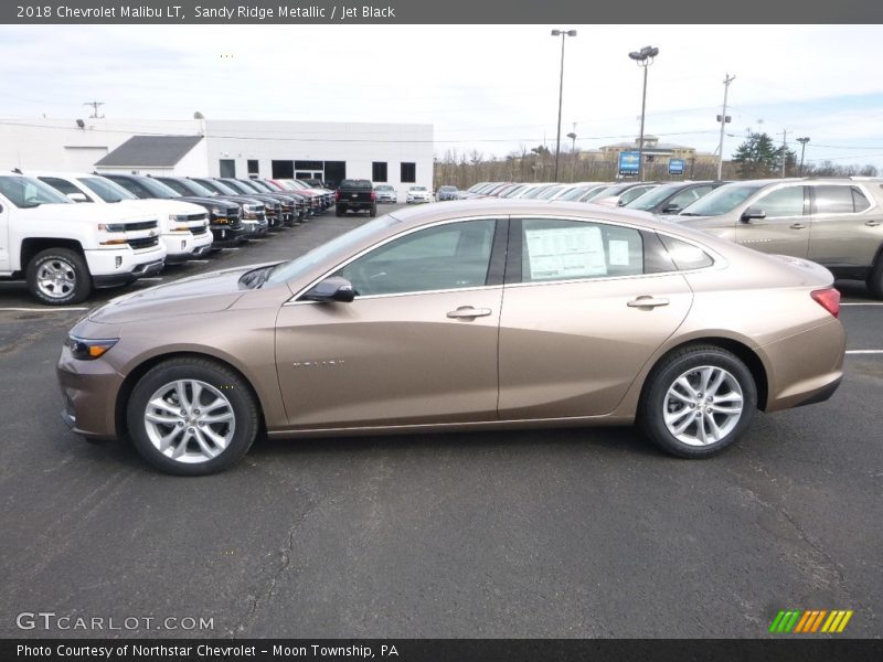 Sandy Ridge Metallic / Jet Black 2018 Chevrolet Malibu LT